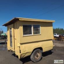 HOMEMADE ENCLOSED TRAILER, 8FT BED, SINGLE AXLE. NO TITLE