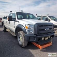 2014 FORD F-350 SUPERDUTY XL, 6.7L POWERSTROKE, 4X4, CREW CAB, LONG BED SN:1FT8W3BT3EEA86067 HRS:893