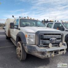 2012 FORD F-550 SUPERDUTY XL, 6.7L POWERSTROKE DIESEL, 4X4, DUALLY, CREW CAB, WELDING BED SN:1FD0W5H
