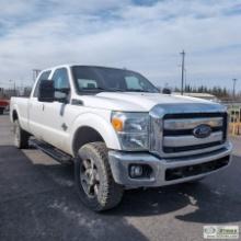 2014 FORD F-350 SUPERDUTY LARIAT, 6.7L POWERSTROKE, 4X4, CREW CAB, LONG BED SN:1FT8W3BTXFEA87931 HRS