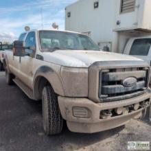 2014 FORD F-350 SUPERDUTY XL, 6.7L POWERSTROKE, 4X4, CREW CAB, LONG BED SN:1FT8W3BT4EEA86062 HRS:151