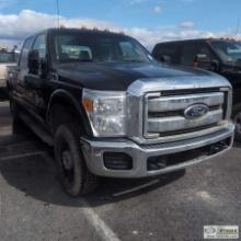 2013 FORD F-250 SUPERDUTY XLT, 6.7L POWERSTROKE, 4X4, CREW CAB, SHORT BED SN:1FT7W2BT5CEC71398 HRS:1