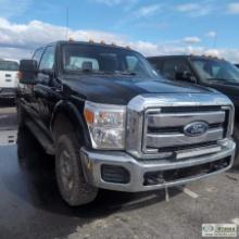 2013 FORD F-250 SUPERDUTY XLT, 6.7L POWERSTROKE, 4X4, CREW CAB, SHORT BED SN:1FT7W2BT0CEC71390 HRS:2