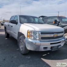 2013 CHEVROLET SILVERADO 1500, 4.8L VORTEC, 4X4, CREW CAB, SHORT BED SN:3GCPKREA1DG314711 MI:97469