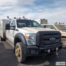2012 FORD F-550 SUPERDUTY XL, 6.7L POWERSTROKE, 4X4, CREW CAB, WELDING BED SN:1FD0W5HT4CEA82781 HRS: