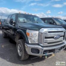 2012 FORD F-250 SUPERDUTY XLT, 6.7L POWERSTROKE, 4X4, CREW CAB SN:1FT7W2BT0CEB10103 HRS:30687 MI:181