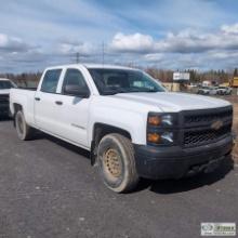 2015 CHEVROLET SILVERADO 1500, 5.3L VORTEC, 4X4, CREW CAB SHORT BED SN:3GCUKPEC8FG217159 MI:80156