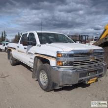 2016 CHEVROLET SILVERADO 2500HD, 6.6L DURAMAX, 4X4, CREW CAB, LONG BED. UNKOWN MECHANICAL PROBLEMS.