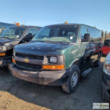 2015 CHEVROLET EXPRESS, 6.6L DURAMAX, QUIGLEY 4X4, PASSENGER CONFIGURATION, SEATING FOR 5. UNKNOWN M
