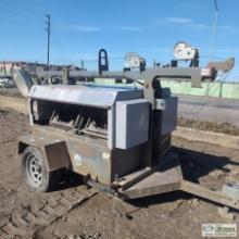 LIGHT PLANT, WACKER NEUSON, 4CYL ISUZU DIESEL, SINGLE AXLE TRAILER MOUNTED. UNKNOWN MECHANICAL PROBL
