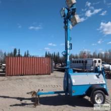LIGHTPLANT, GENIE TML4000N, 3 CYLINDER PERKINS DIESEL, SINGLE AXLE TRAILER MOUNTED HRS:8918