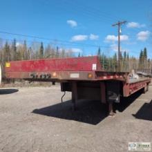 SEMI EQUIPMENT TRAILER, 2001 LOADKING, TRIPLE AXLE, SLIDEBACK WITH DOVETAIL SN:1TKA048331M115527