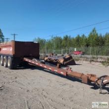 END DUMP PUP TRAILER, TRIPLE AXLE