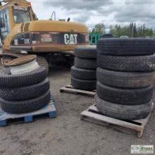 1 ASSORTMENT. HEAVY TUCK AND TRAILER TIRES