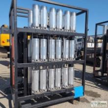 AIR FILTRATION SKID, DRY AIR SYSTEMS MODEL JP36-F-1-11-4, STEEL SKID