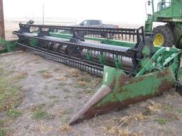 JD 7700 Diesel Combine, JD 224 24' Flex Head, JD 643 Corn Head
