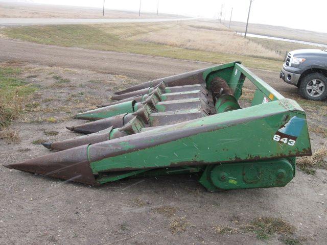 JD 7700 Diesel Combine, JD 224 24' Flex Head, JD 643 Corn Head