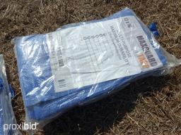 NEW 12 X 16 BLUE TARPS ( SELL 3 IN A LOT ) NEW SUPPORT EQUIPMENT