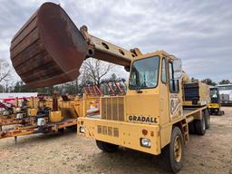 GRADALL XL4100 RUBBER TIRED EXCAVATOR powered by Cummins...68T5.9...upper & lower diesel engines,