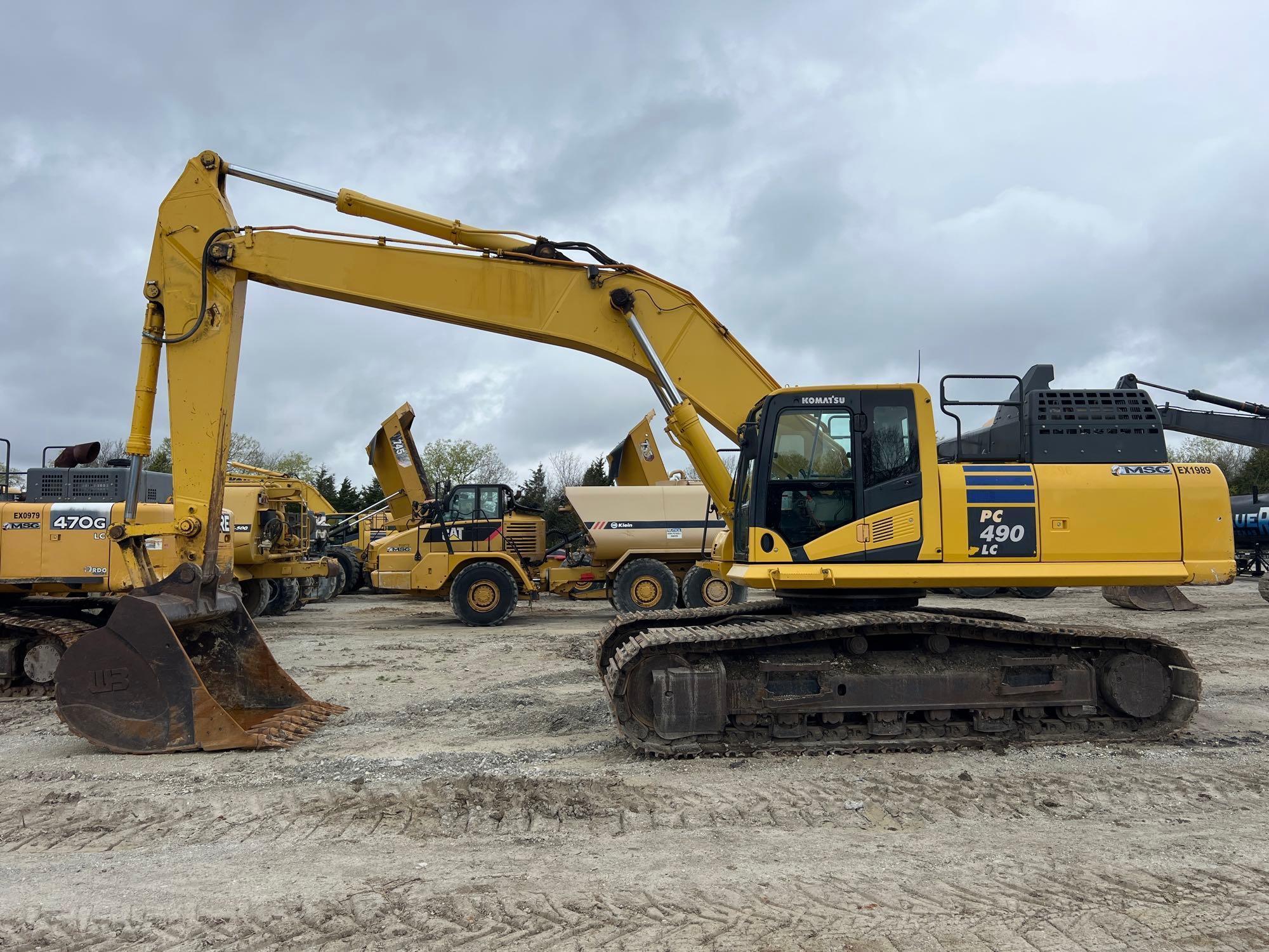 2018 KOMATSU PC490LC-11 HYDRAULIC EXCAVATOR SN:A41989 powered by Komatsu SAA6D125E-7 diesel engine,