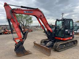 2016 KUBOTA KX080-4R3A HYDRAULIC EXCAVATOR SN:36601 powered by Kubota diesel engine, equipped with