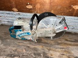 MAKITA DPC7311 GAS POWERED CUT OFF SAW WITH EXTRA ABRASIVE BLADES SUPPORT EQUIPMENT