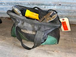 MASTER FORCE TOOL TOTE WITH MISC TOOLS SUPPORT EQUIPMENT