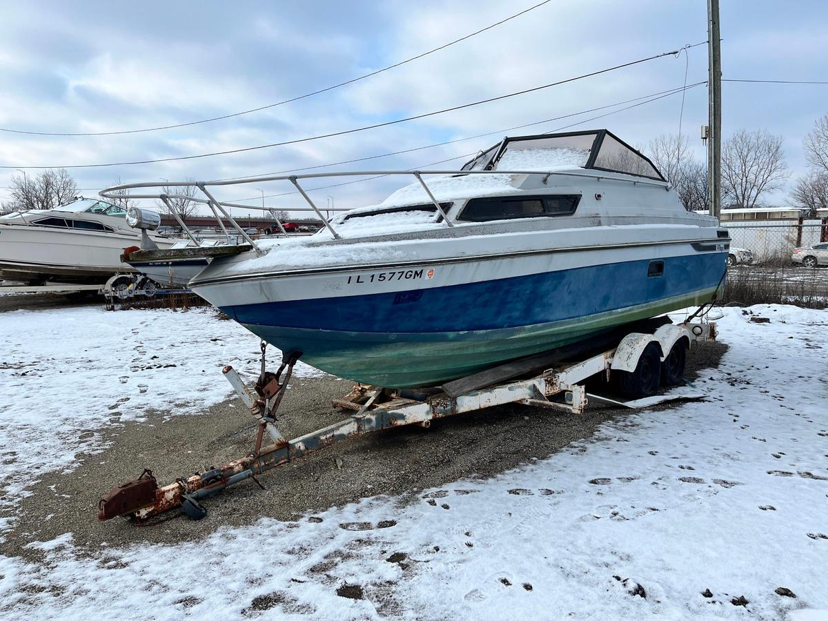 REGAL 24FT. BOAT VN:RGM07299M83J equipped with forward cabin, Mercruiser inboard/outboard engine -