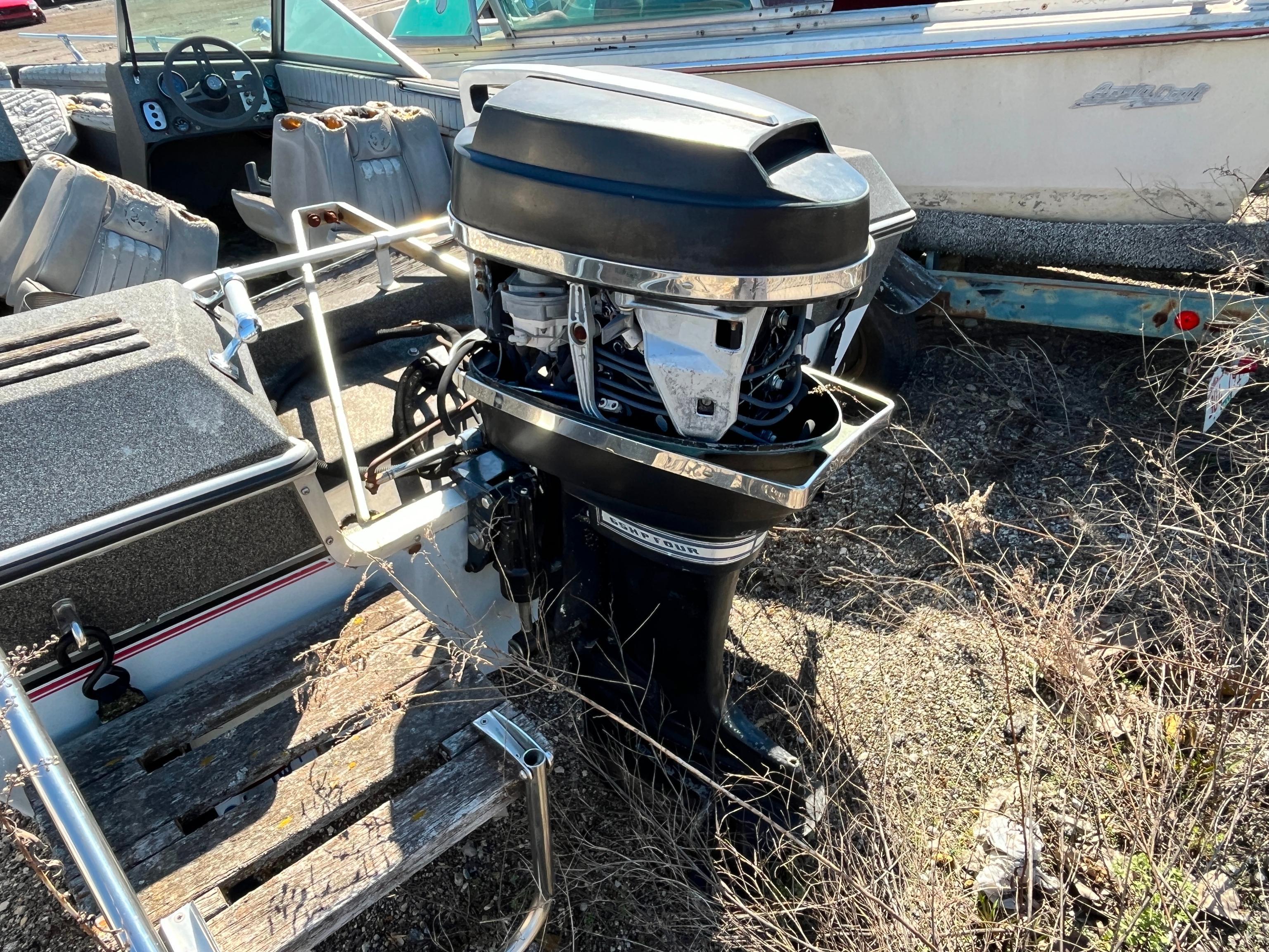 CHEETAH BOAT VN:N/A WITH OUTBOATD MOTOR, S/A TRAILER, PARTS...No title, Sells Bill of Sale Only.