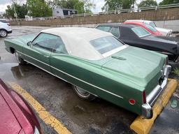 1972 CADILLAC ELDORADO COLLECTIBLE VEHICLE VN:6L67S3Q41247 powered by gas engine, equipped with