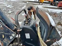 BRADCO 611 BACKHOE SKID STEER ATTACHMENT with 12in. & 24in. digging buckets.