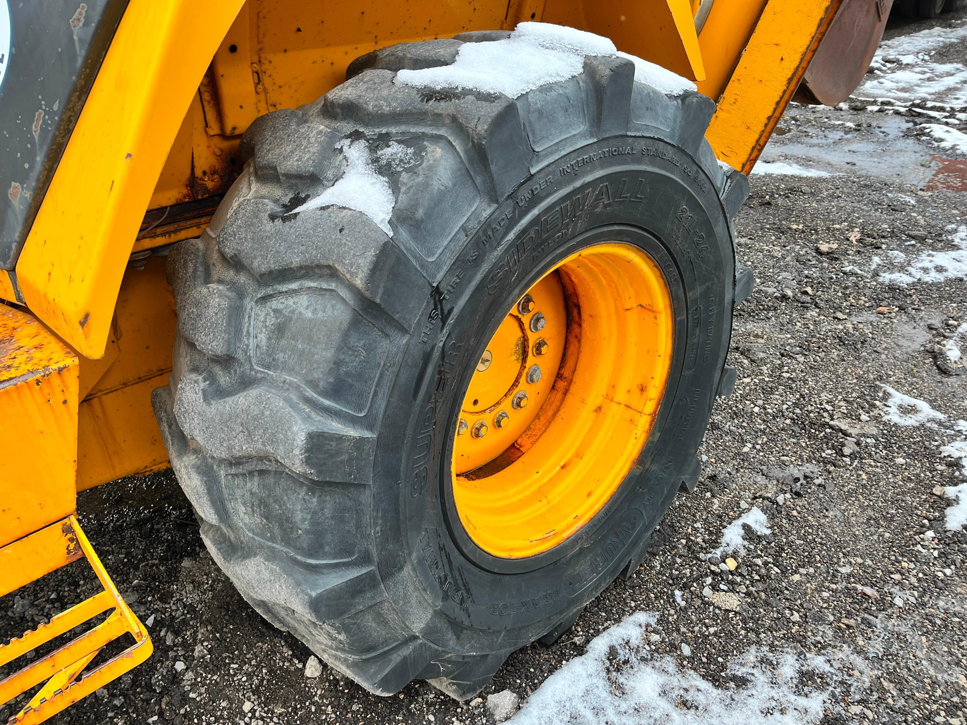 JOHN DEERE 710B TRACTOR LOADER BACKHOE SN:746783 powered by John Deere diesel engine, equipped with