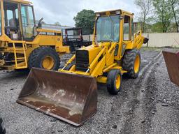 FORD 555B TRACTOR LOADER BACKHOE SN:C766206 powered by Ford diesel engine, equipped with EROPS, GP