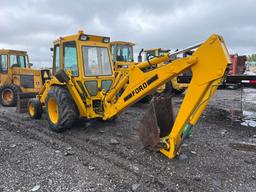 FORD 555B TRACTOR LOADER BACKHOE SN:C766206 powered by Ford diesel engine, equipped with EROPS, GP