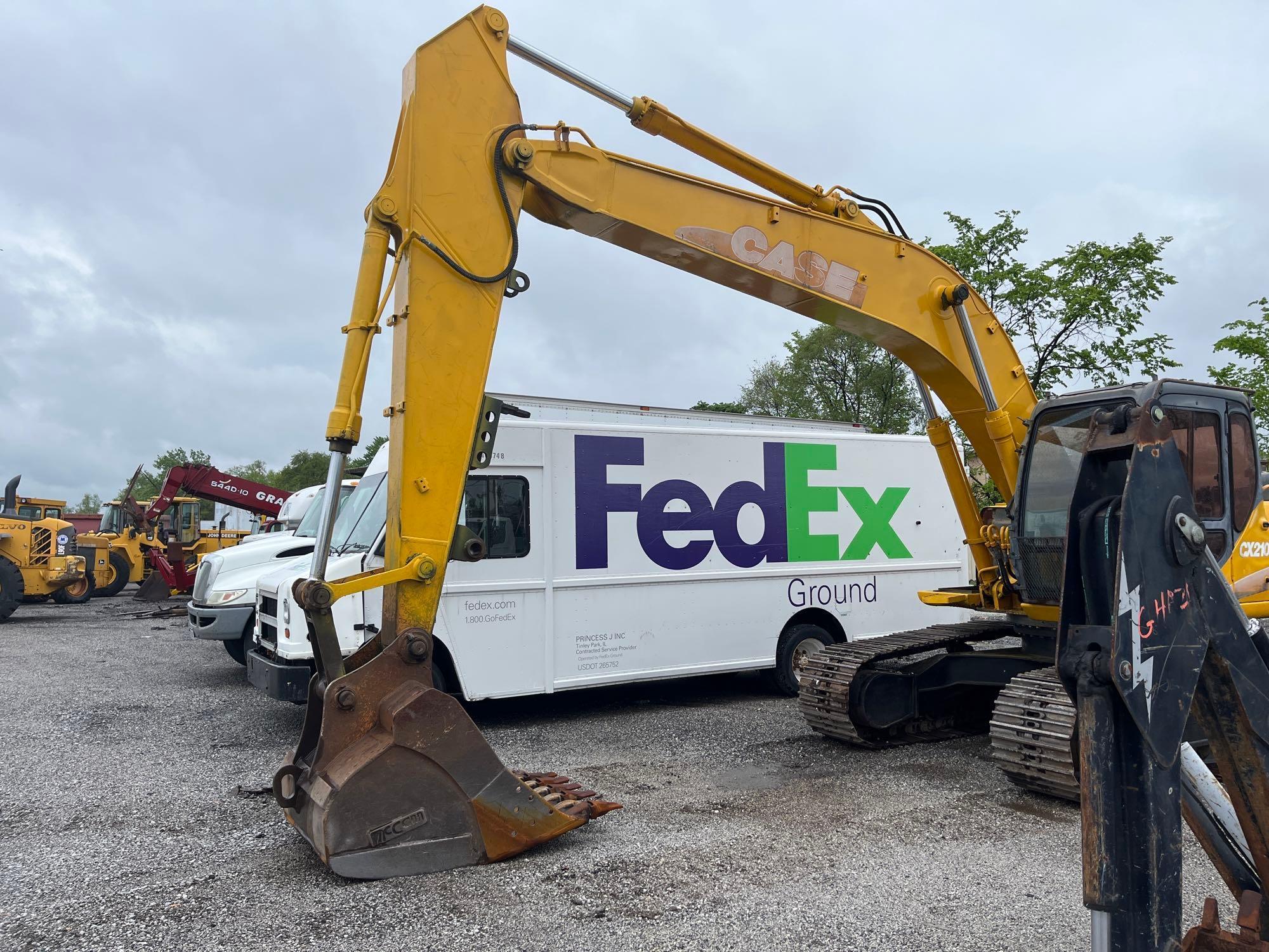 CASE CX210 HYDRAULIC EXCAVATOR SN:DAC212299 powered by Isuzu diesel engine, equipped with Cab,