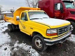 1996 FORD F450SD DUMP TRUCK VN:1FDLF47F6TEA57013 powered by Turbo diesel engine, equipped with