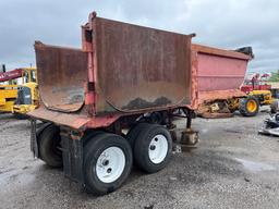 22FT. FRAMELESS DUMP TRAILER VN:N/A equipped with 2 way tail gate, single point spring suspension,