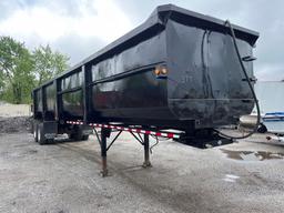 FRAMELESS STEEL DUMP TRAILER VN:N/A equipped with frameless steel dump body, swing tailgate, single