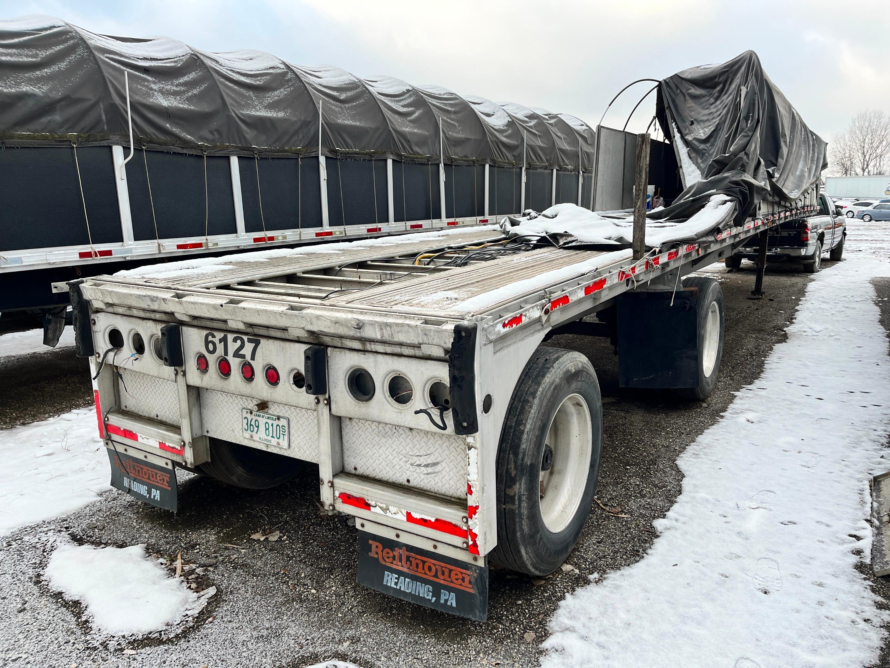 2000 REITNOUER 45FT. FLATBED TRAILER VN:1RNF45A28YR006127 equipped with 45ft. x 96in. Aluminum deck,