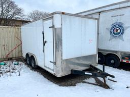 2015 LARK UNITED VT816TA CARGO TRAILER VN:571BE1620FM007753 equipped with 7,000lb GVWR, swing rear