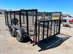 2022 GORILLA TRAILERS D6144M 6.4X14 T/A D6144M UTILITY TRAILER equipped with 6.4ft. X 14ft. Dump