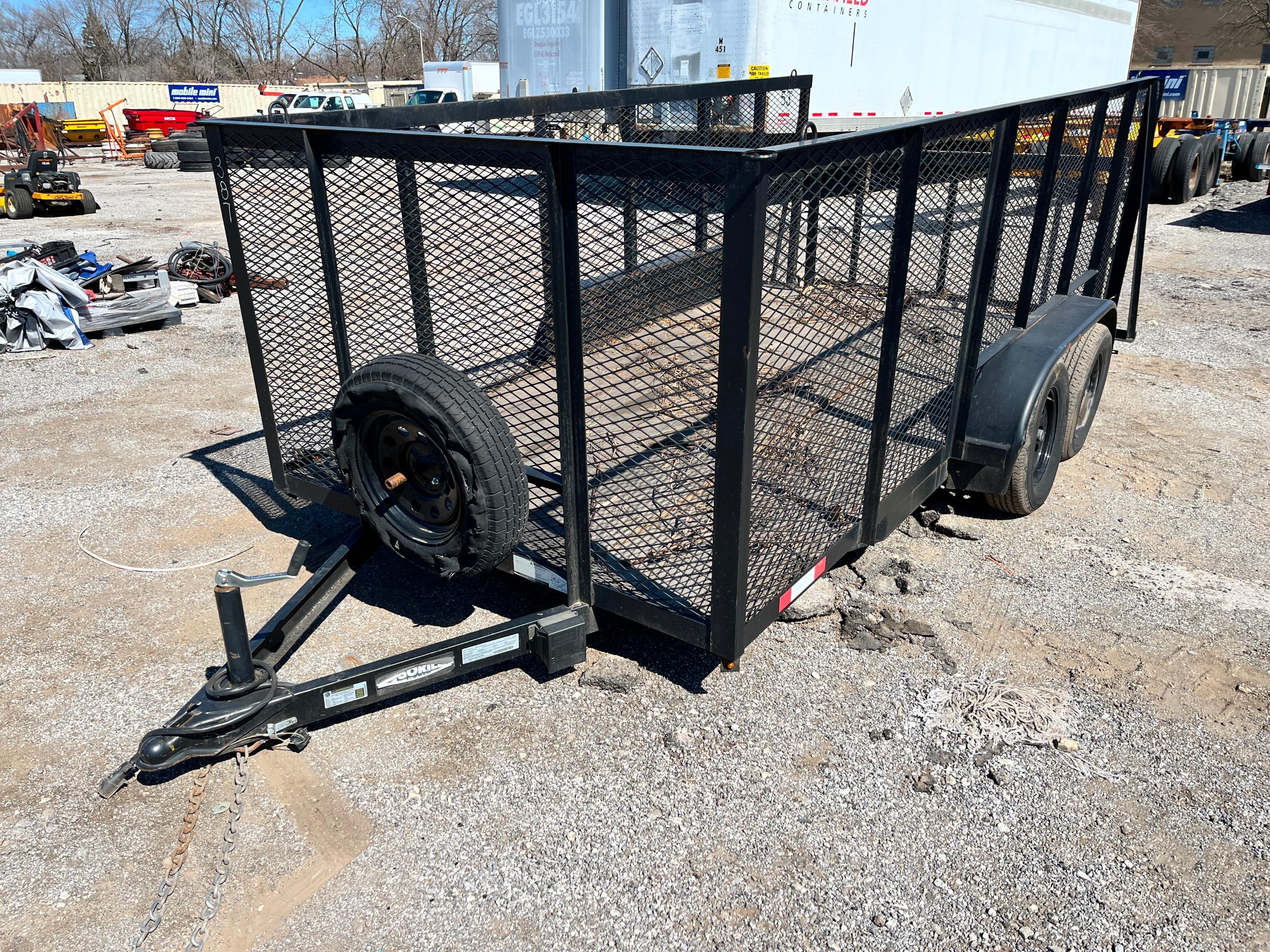 2022 GORILLA TRAILERS D6144M 6.4X14 T/A D6144M UTILITY TRAILER equipped with 6.4ft. X 14ft. Dump