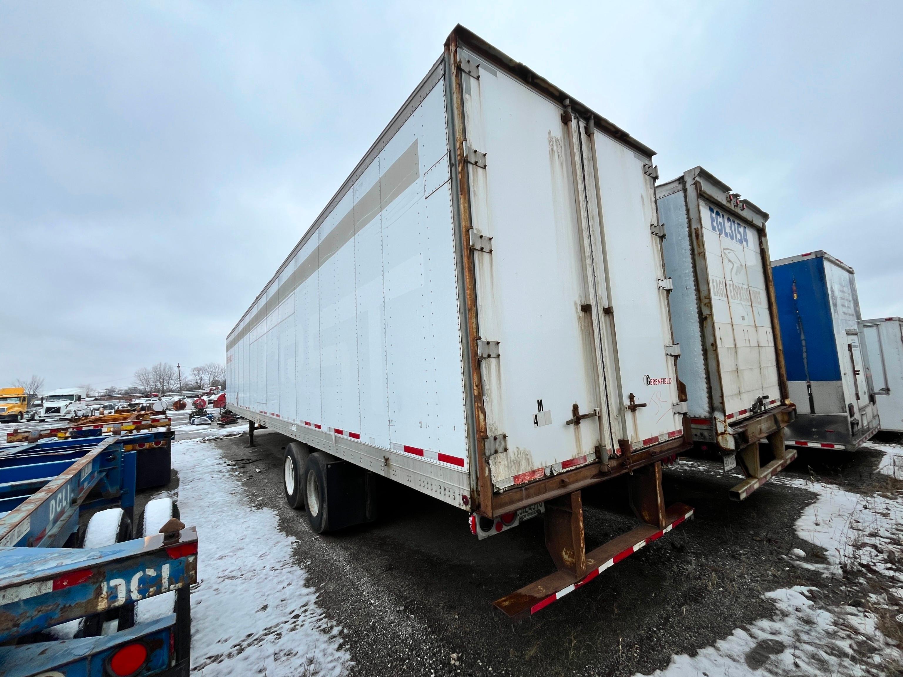 1988 FRUEHAUF FB9-1.5-F2-53 LLW VAN TRAILER VN:1H2V05328KE008635 equipped with 53ft. Van body,