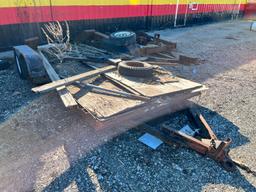 15' X 6.5' T/A UTILITY TRAILER VN:N/A rear ramps, Parts....No title, Sells Bill of Sale Only.