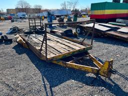 18' X 6.5' T/A UTILITY TRAILER VN:N/A rear ramps, Parts....No title, Sells Bill of Sale Only.
