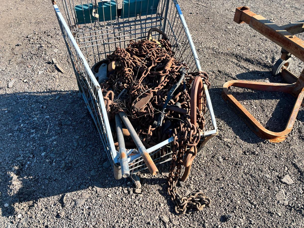 SHOPPING CART OF LIFTING CHAINS SUPPORT EQUIPMENT