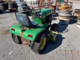 JOHN DEERE 212 LAWN TRACTOR, KOHLER GAS ENGINE, DNR SUPPORT EQUIPMENT