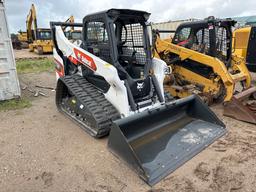 2023 BOBCAT T76 RUBBER TRACKED SKID STEER powered by diesel engine, equipped with rollcage,