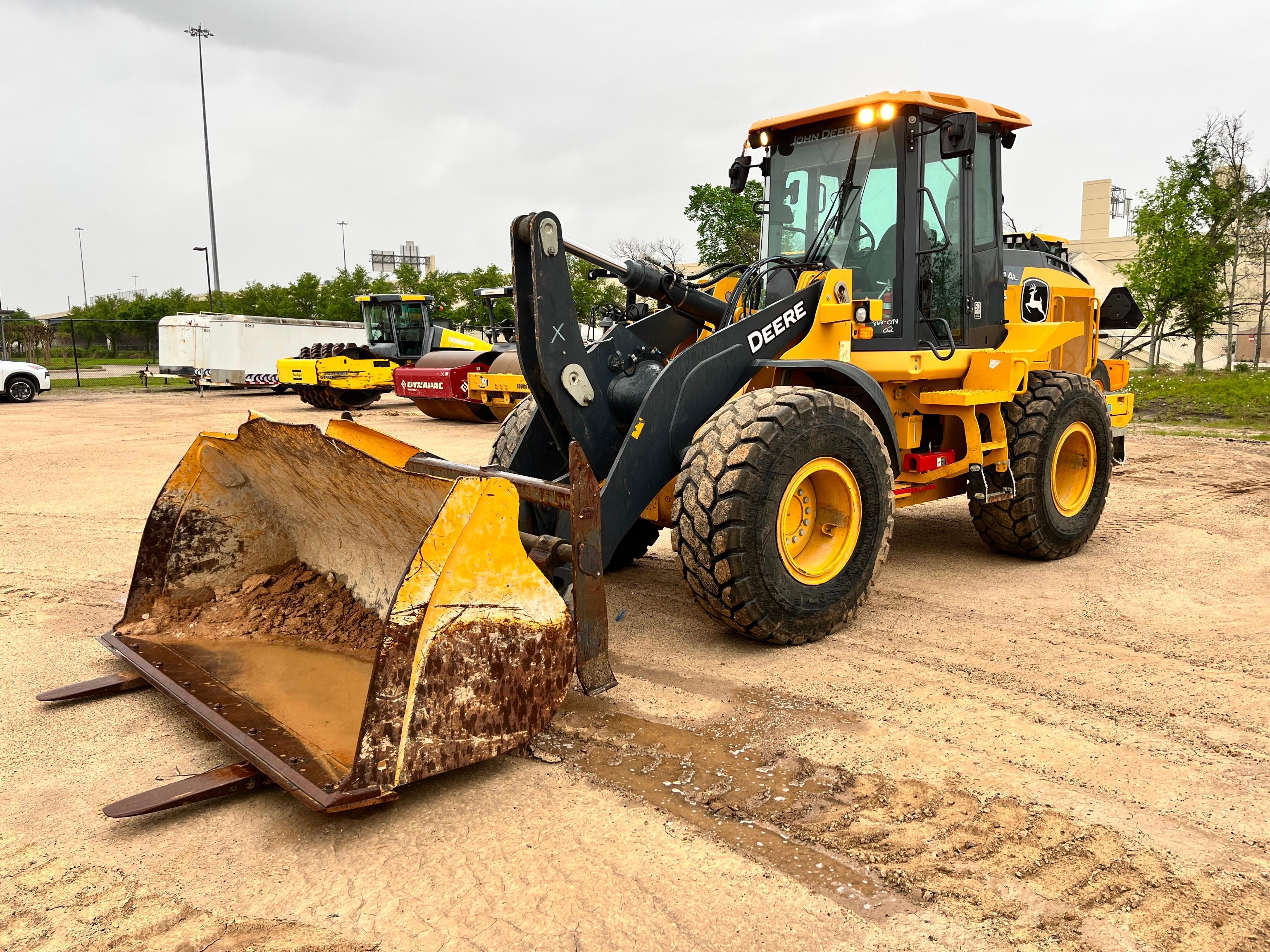 2021 JOHN DEERE 544L RUBBER TIRED LOADER SN:1DW544LZAKF701873 powered by John Deere PVS 6068 diesel