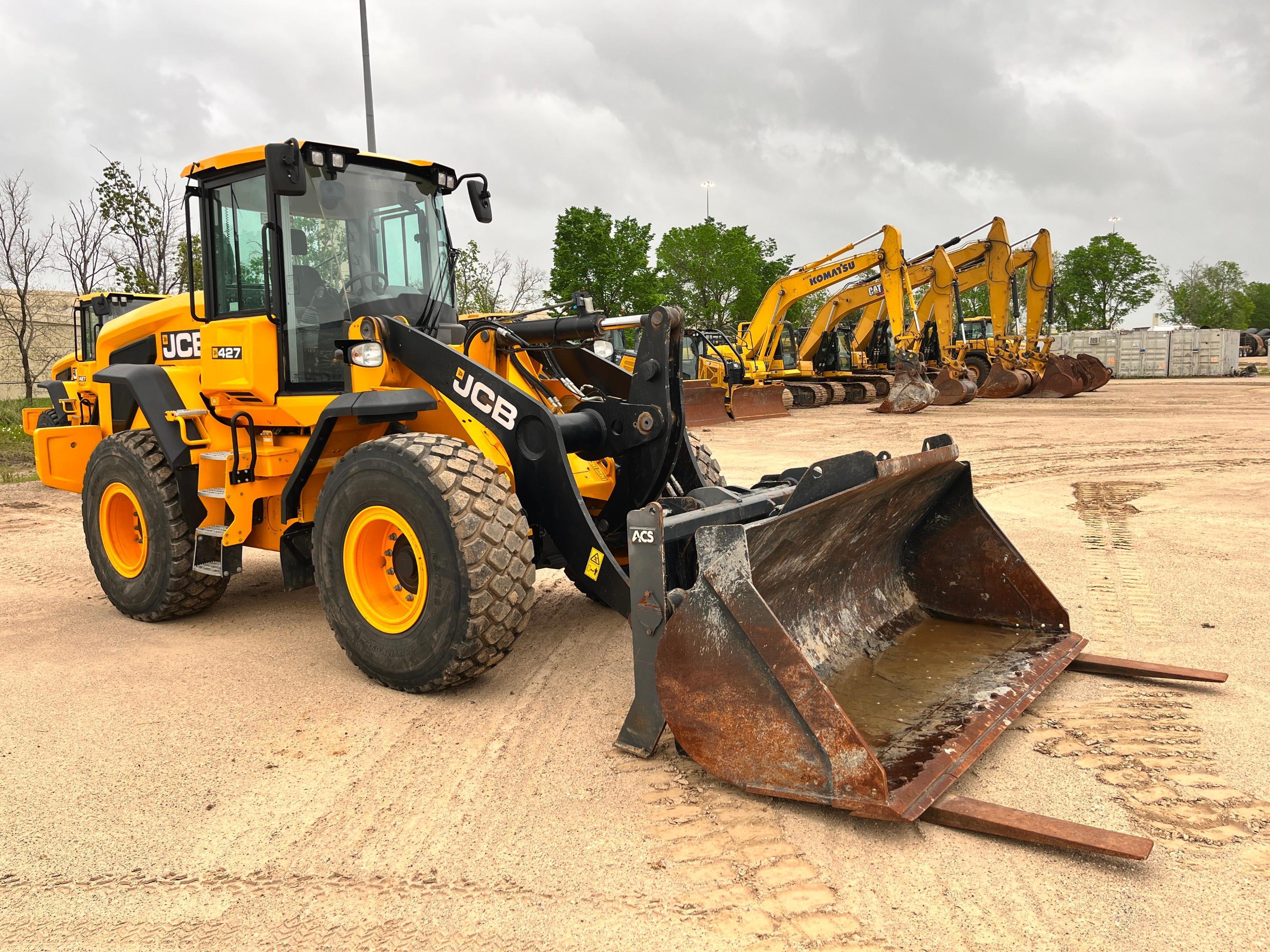 2021 JCB 427ZX RUBBER TIRED LOADER SN:JCB4A6AEHN3079329 powered by 6.7 liter diesel engine, equipped